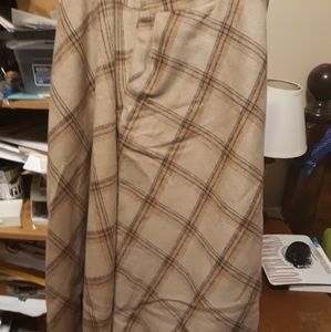 IDEALSANXUN A-Line Plaid Maxi Skirt SIZE-XL